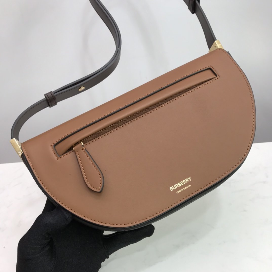 Small Leather Olympia Bag Tan High