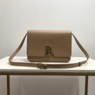 Medium Grainy Leather TB Bag Beige High