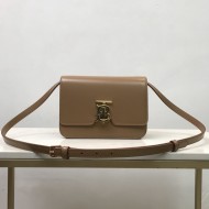 Small Leather TB Bag Small Brown High