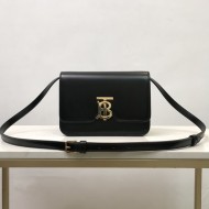 Small Leather TB Bag Small Black High