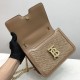 Small Quilted Monogram Lambskin TB Bag Brown High