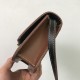 Mini Two-tone Canvas and Leather TB Bag Black High