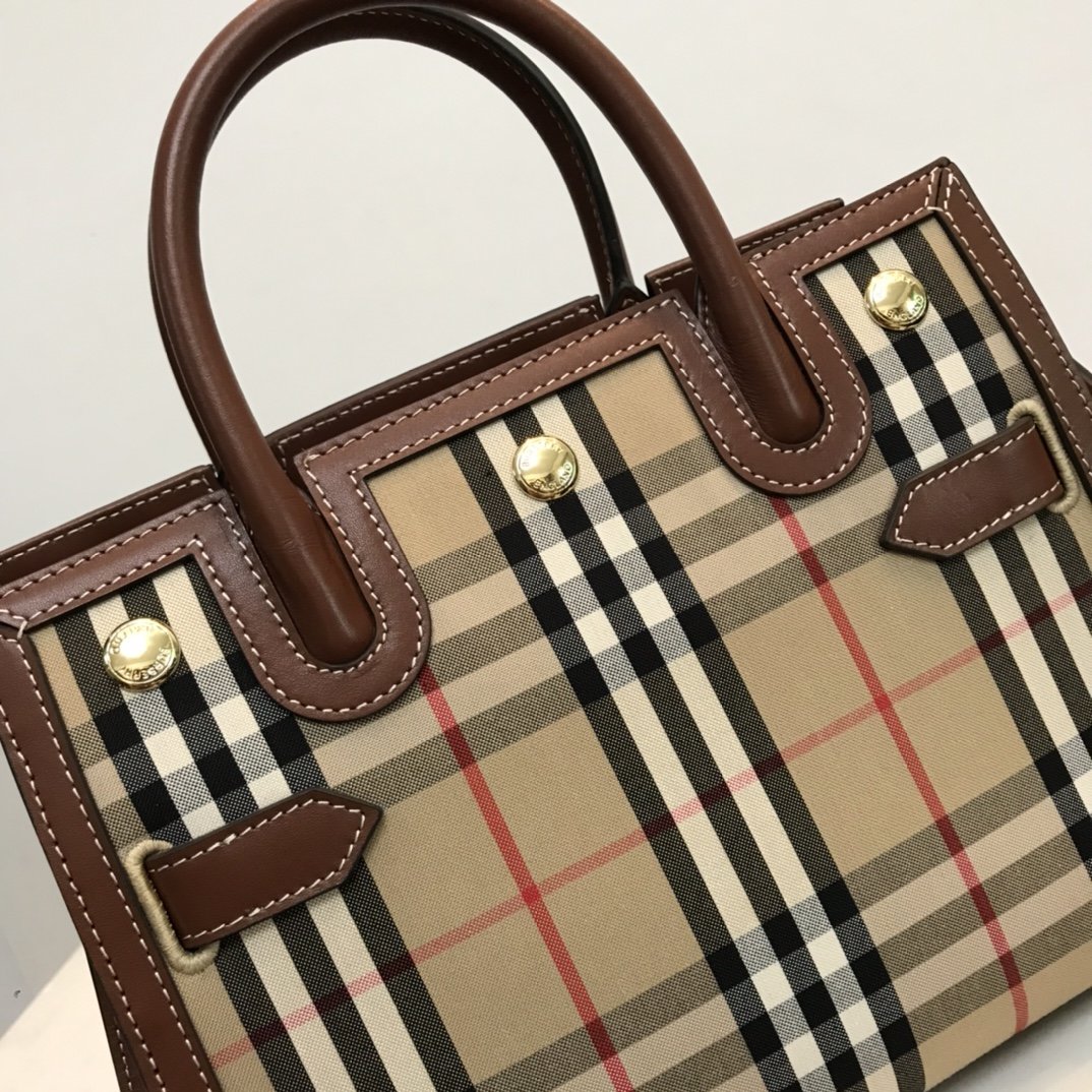 Mini Vintage Check Two-handle Title Bag High