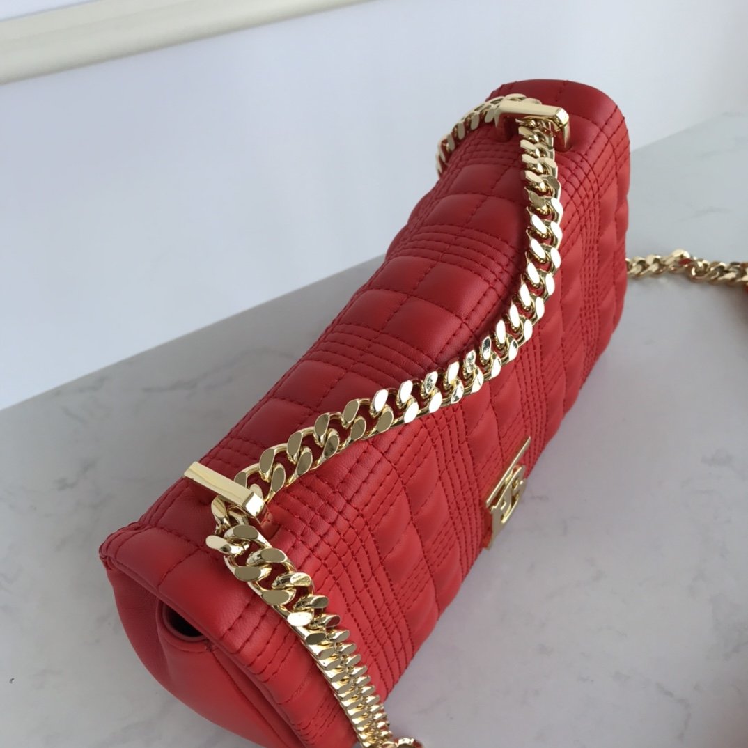 Small Quilted Lambskin Lola Bag Red High