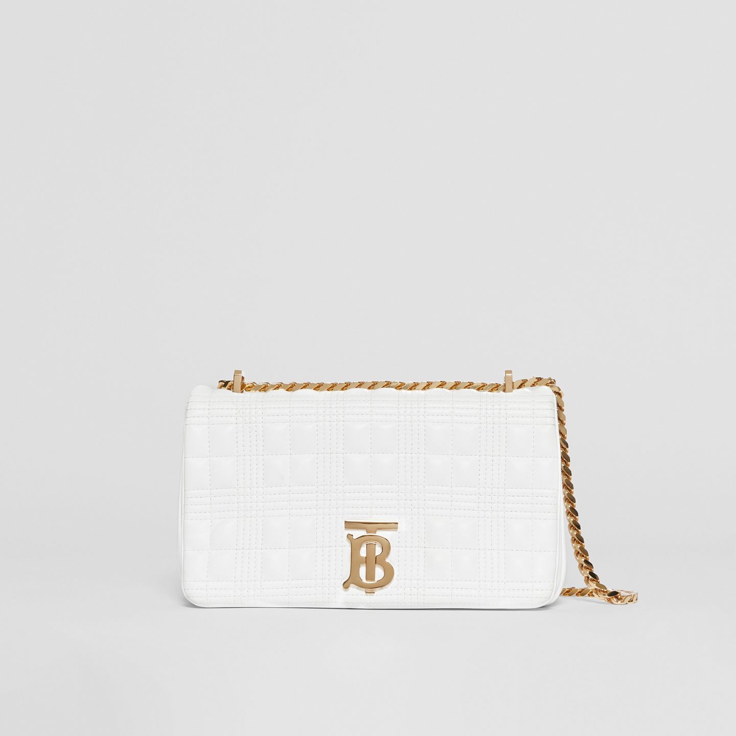 Small Quilted Lambskin Lola Bag White High