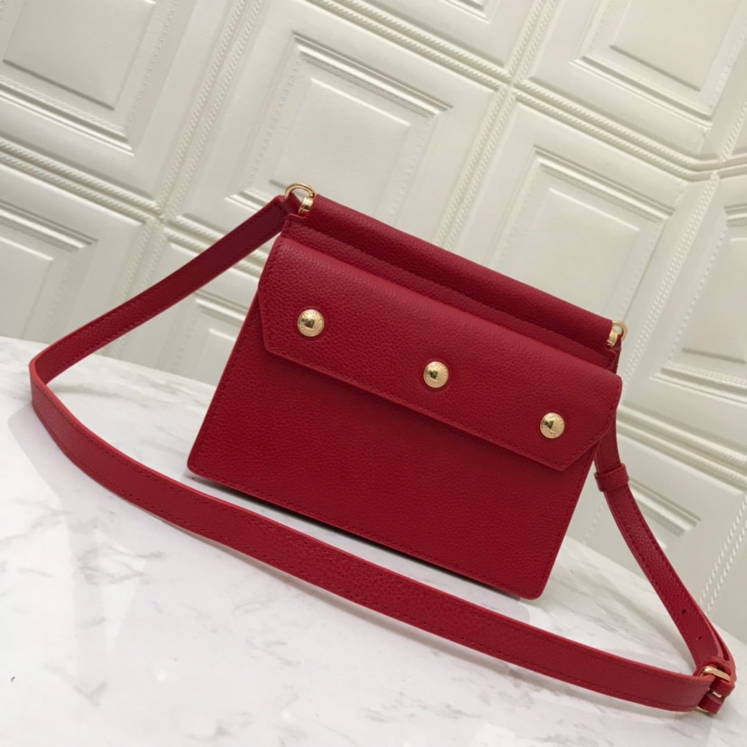 Mini Horseferry Title Bag with Pocket Detail Red High