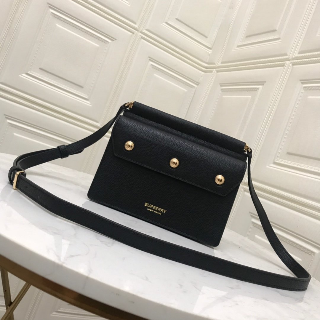 Mini Horseferry Title Bag with Pocket Detail Black High