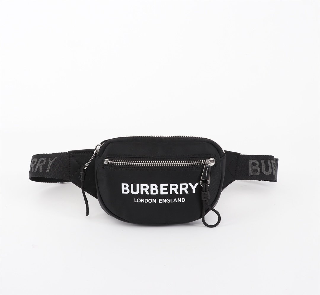 Small Logo Print ECONYL® Cannon Bum Bag Black High