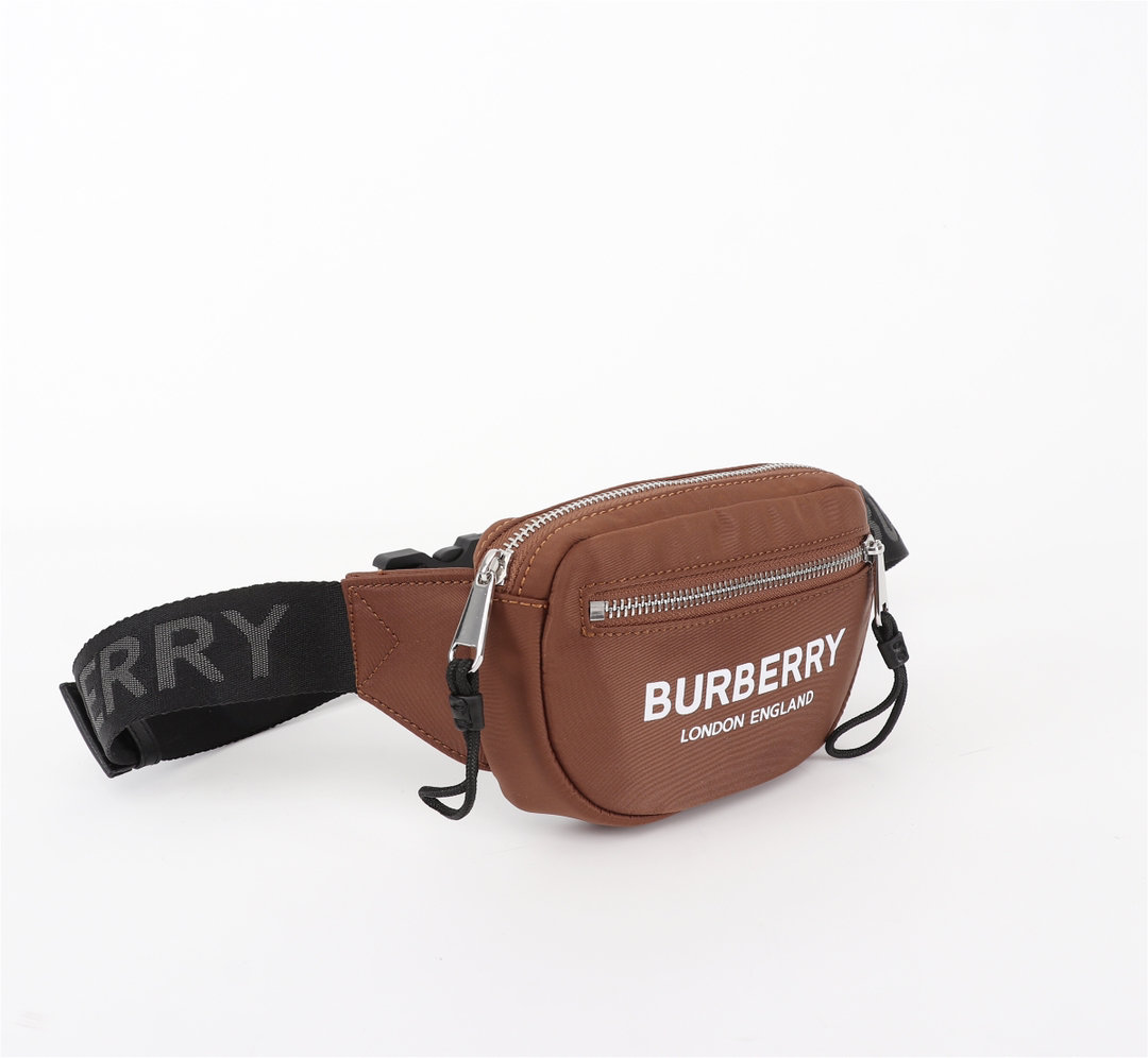 Small Logo Print ECONYL® Cannon Bum Bag Tan High