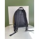 Logo and Icon Stripe Print ECONYL® Backpack Dark Olive Green High