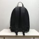 Logo and Icon Stripe Print Backpack Black High