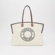 Large Logo Graphic Cotton Canvas Society Tote Natural High