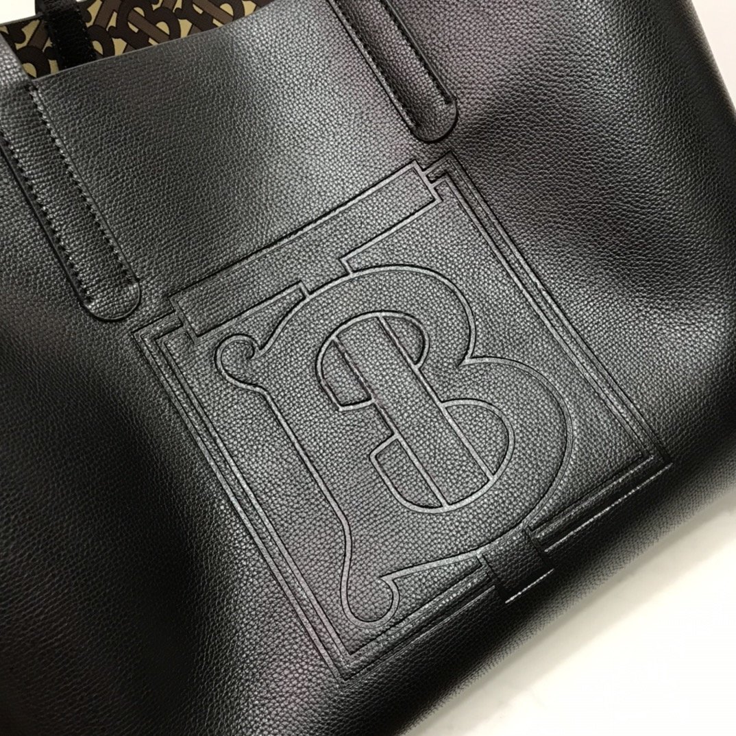 Burberry Leather Tote Black High