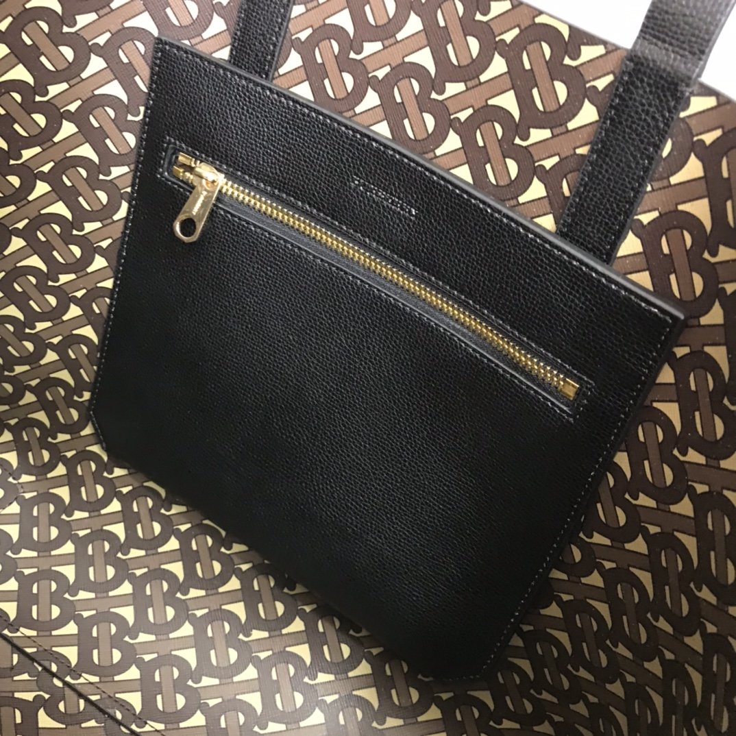 Burberry Leather Tote Black High