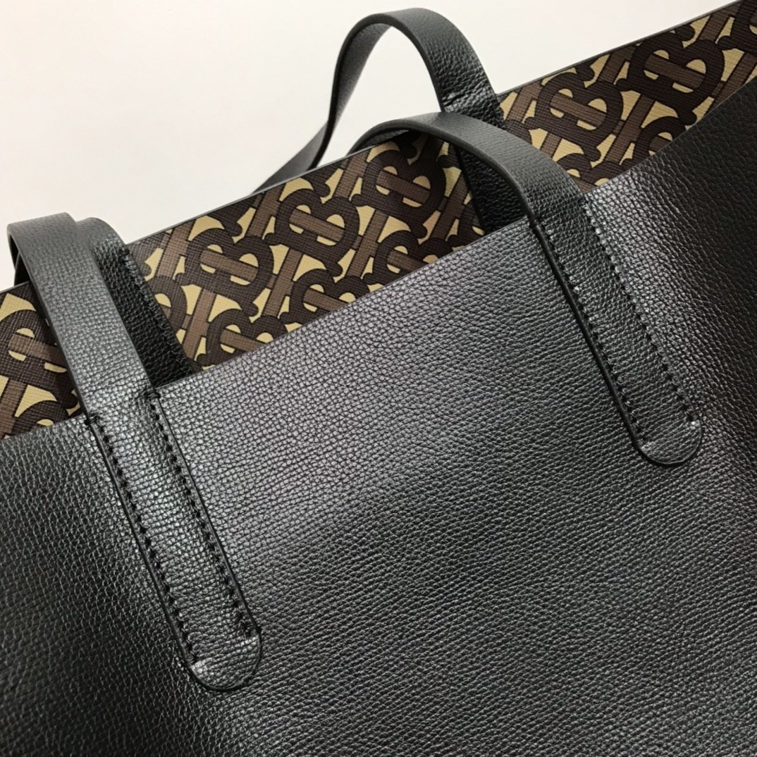 Burberry Leather Tote Black High