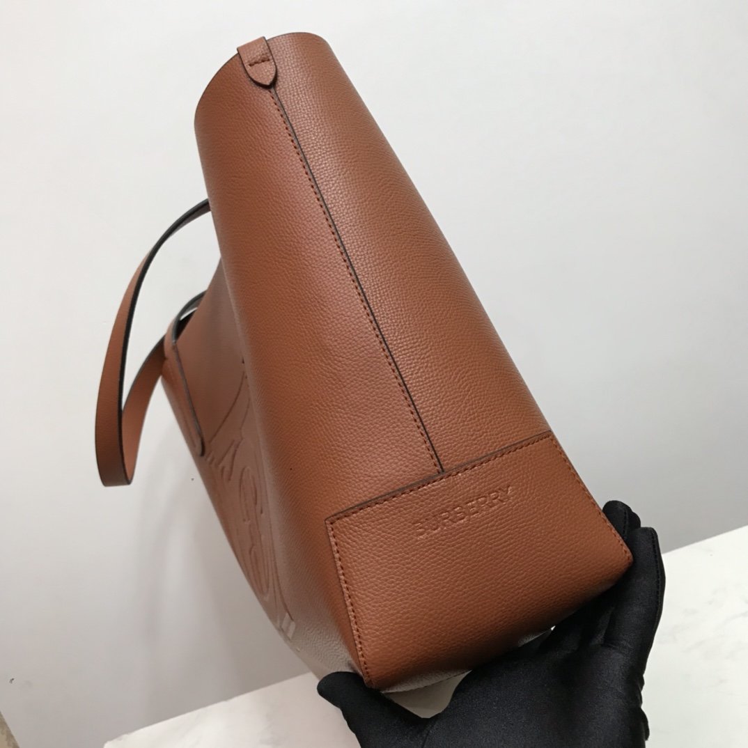 Burberry Leather Tote Brown High