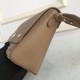 Grainy Leather Note Crossbody Bag Honey High