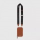 Grainy Leather Phone Case with Detachable Strap Tan High