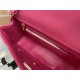 Mini CLASSIC HANDBAG Grained Calfskin Fuchsia Gold Metal A