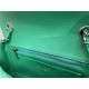 Mini CLASSIC HANDBAG Grained Calfskin Green Silver Metal A