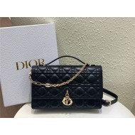 BOLSO MISS DIOR TOP HANDLE Cannage Lambskin Black High