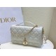 BOLSO MISS DIOR TOP HANDLE Cannage Lambskin White High