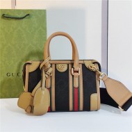 Gucci Mini canvas top handle bag 715771 Brown/Black High