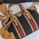 Gucci Mini canvas top handle bag 715771 Brown/Black High