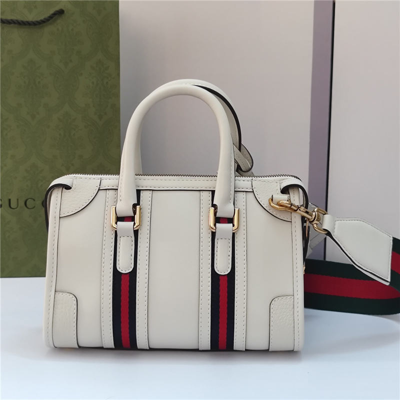 Gucci Mini canvas top handle bag 715771 White High