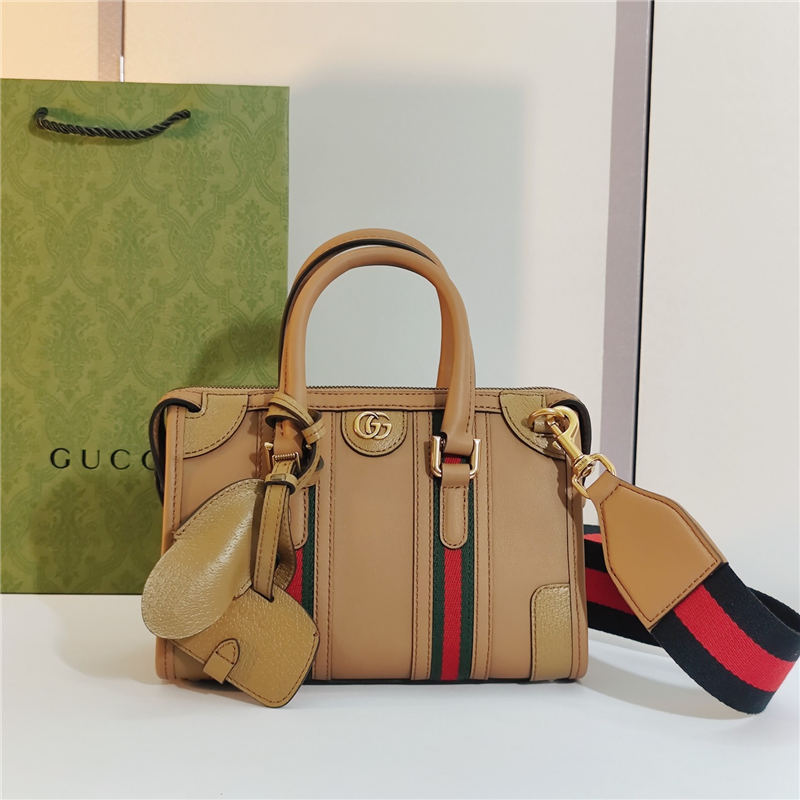 Gucci Mini canvas top handle bag 715771 Brown High