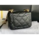 MINI FLAP BAG AS3213 Lambskin & Gold-Tone Metal Black A