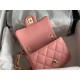 MINI FLAP BAG AS3213 Lambskin & Gold-Tone Metal Pink A