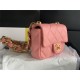 MINI FLAP BAG AS3213 Lambskin & Gold-Tone Metal Pink A