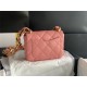 MINI FLAP BAG AS3213 Lambskin & Gold-Tone Metal Pink A