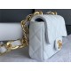 MINI FLAP BAG AS3213 Lambskin & Gold-Tone Metal White A