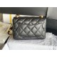 SMALL FLAP BAG AS3214 Lambskin & Gold-Tone Metal Black A