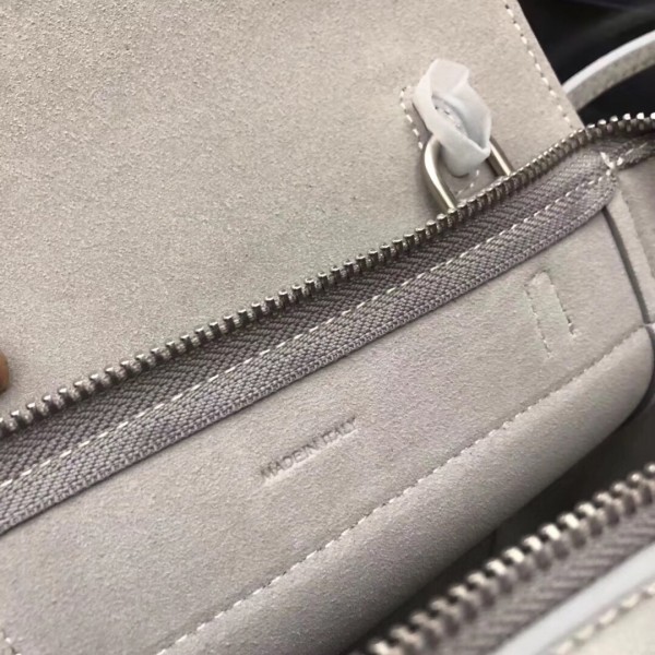 Celine Nano Belt Bag In Silver Lambskin High