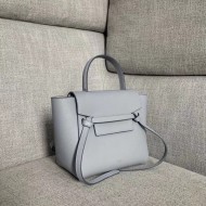 Celine Nano Belt Bag In Arctic Blue Grained Calfskin High