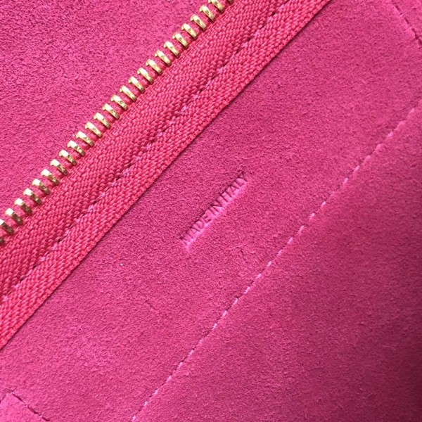 Celine Nano Belt Bag In Raspberry Grained Calfskin High