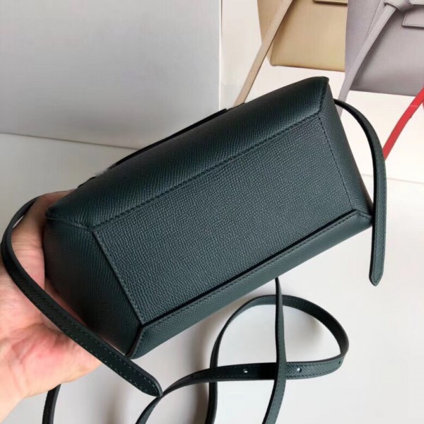 Celine Nano Belt Bag In Amazone Grained Calfskin High