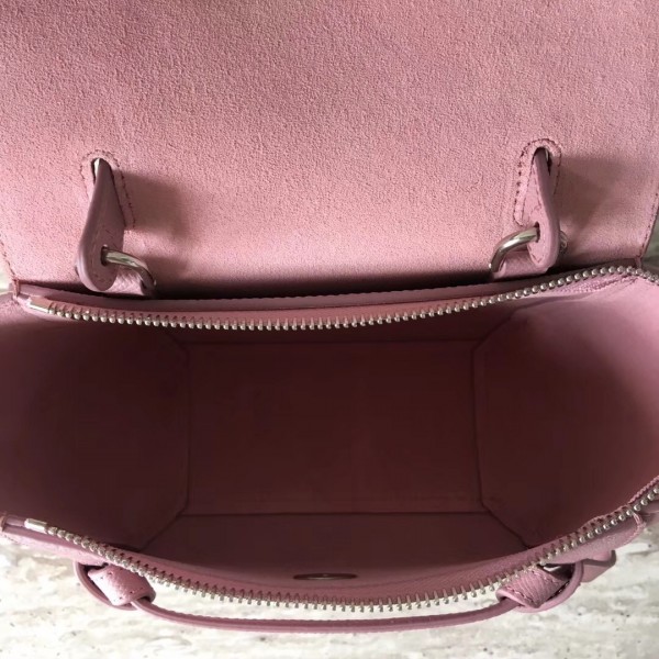 Celine Nano Belt Bag In Antique rose Grained Calfskin High