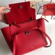 Celine Micro Belt Bag In Red Grained Calfskin High