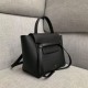 Celine Micro Belt Bag In Black Grained Calfskin High