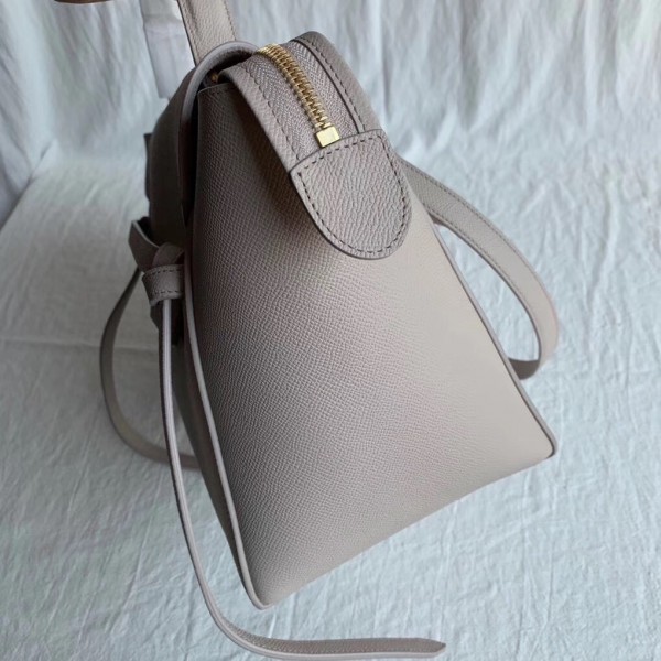 Celine Mini Belt Bag In Light Taupe Grained Calfskin High