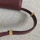 Celine Teen Classic Box Bag In Burgundy Box Calfskin High