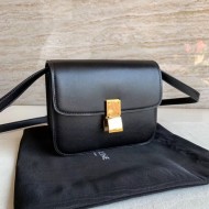 Celine Teen Classic Box Bag In Black Box Calfskin High