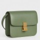 Celine Teen Classic Box Bag In Green Liege Calfskin High