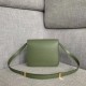 Celine Teen Classic Box Bag In Green Liege Calfskin High