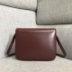 Celine Medium Classic Box Bag In Burgundy Box Calfskin High