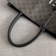 Celine Vertical Cabas Bag In Triomphe Canvas With Logo Print High